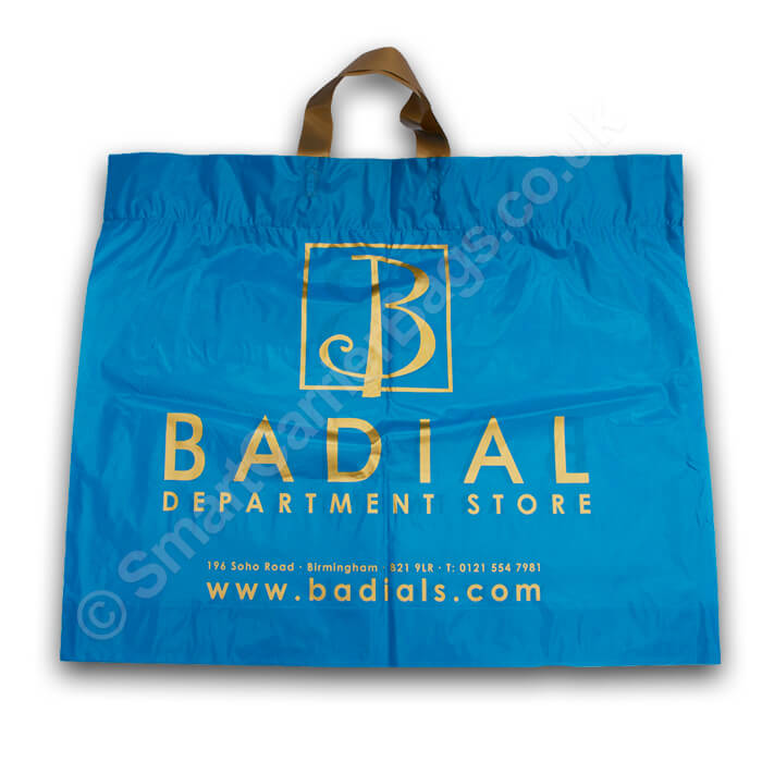 Flexi Loop Handle Plastic Carrier Bags, Wholesale Custom Printed Flexi